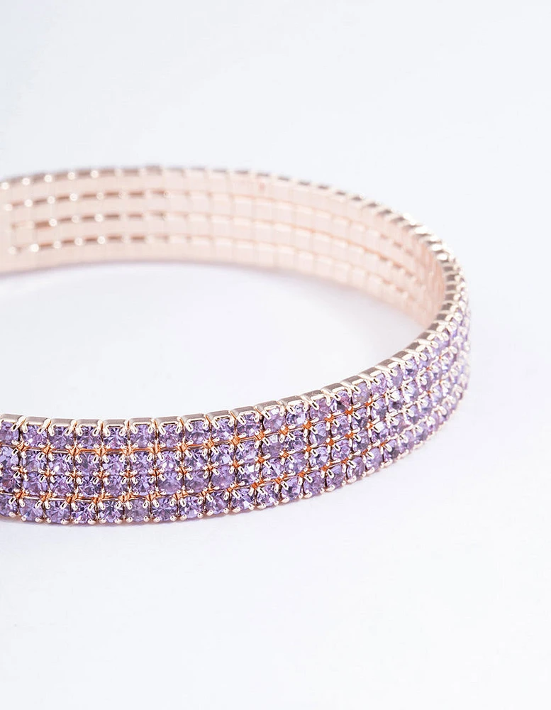 Rose Gold Classic Cup Chain Wrist Cuff