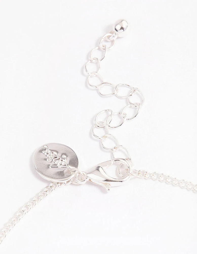 Silver Star & Heart Dainty Chain Bracelet Pack