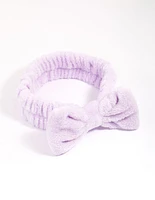 Lilac Bow Fluffy Headband