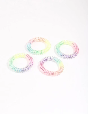 Rainbow Hair Coils 4-Pack