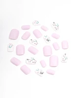 Tweens Lilac & Butterfly Press On Nails
