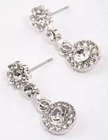 Silver Classic Signet Drop Earrings & Polishing Set