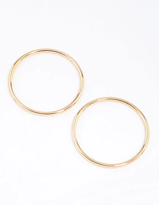 Gold Plain Bangle & Polishing Set