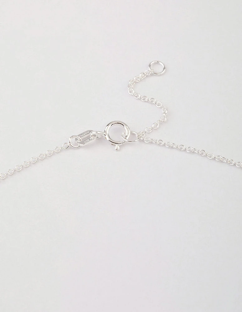 Sterling Silver Puffy Heart Pendant Necklace