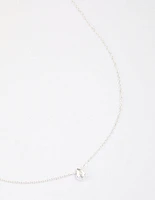 Sterling Silver Teardrop Pendant Chain Necklace