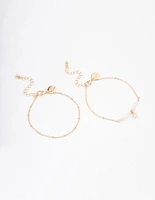 Gold Pearl Bracelet Pack