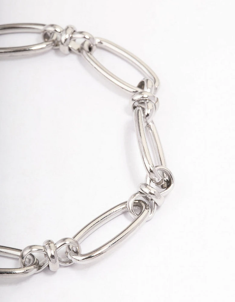 Stainless Steel Oval Link Bracelet