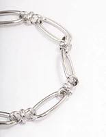 Stainless Steel Oval Link Bracelet