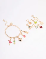 Kids Tropical Christmas Charm Bracelet 12 Days of Christmas Advent Calendar