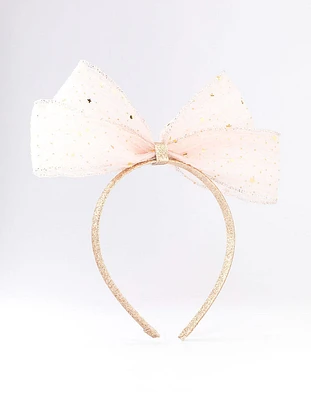 Kids Fabric Bow & Star Headband