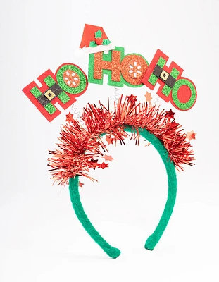 Kids Fabric Christmas Ho-Ho-Ho Headband