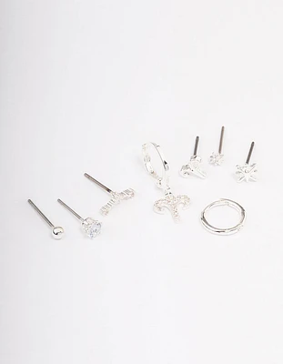 Silver Plated Aries Earring Pack