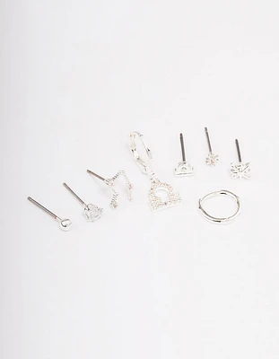 Silver Plated Libra Earring Pack