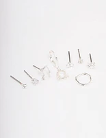 Silver Plated Libra Earring Pack