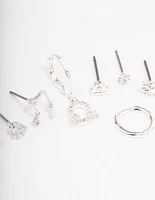 Silver Plated Libra Earring Pack