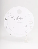 Silver Plated Libra Earring Pack