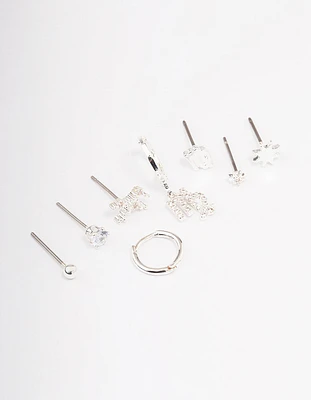 Silver Plated Virgo Earring Pack