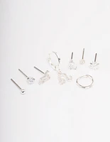 Silver Plated Leo Earring Pack