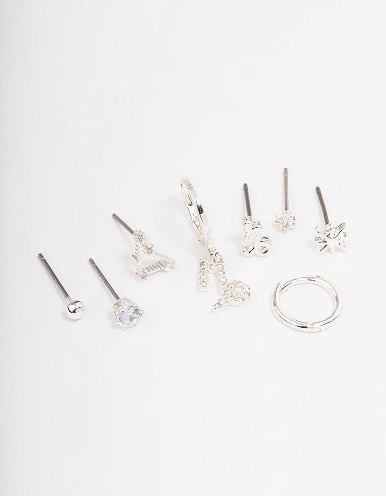 Silver Plated Capricorn Earring Pack