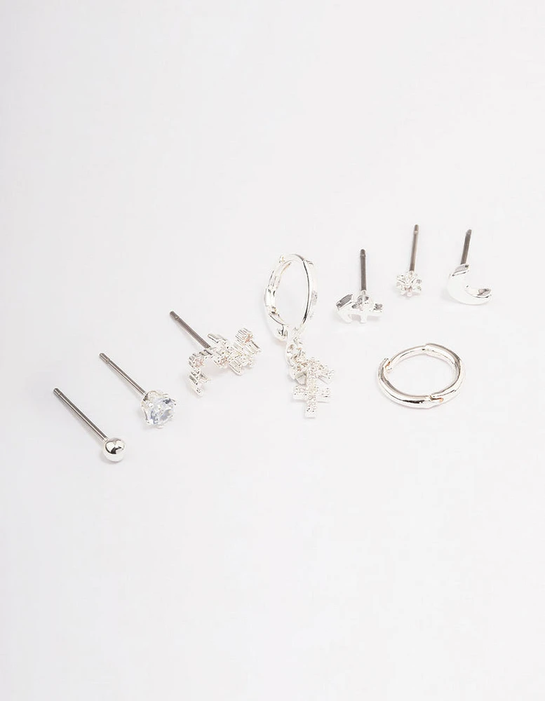 Silver Plated Sagittarius Earring Pack