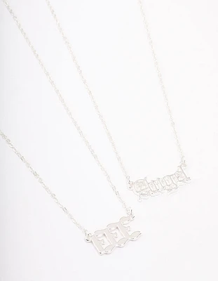 Silver Plated Angel Number '333' Necklace Pack