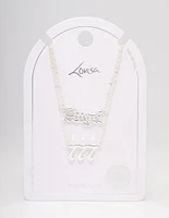 Silver Plated Angel Number '777' Necklace Pack