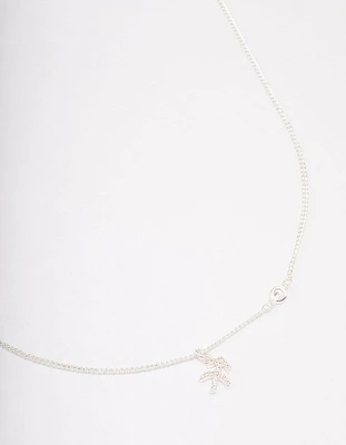 Silver Plated Sagittarius Necklace With Cubic Zirconia Pendant