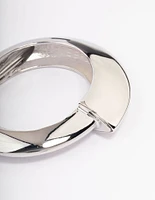 Rhodium Statement Wrist Cuff