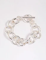 Silver Threaded Chain Bracelet