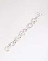 Silver Threaded Chain Bracelet