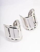 Rhodium Statement Large Wrist Cuffs