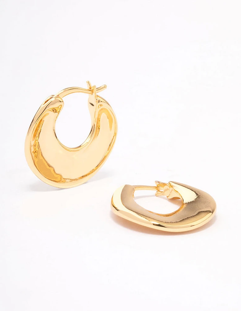 Gold Plated Small Hoop Earrings