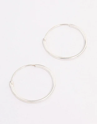 Sterling Silver Hoop Earrings 16mm