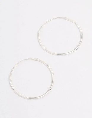 Sterling Silver Hoop Earrings 20mm