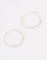 Sterling Silver Hoop Earrings 10mm