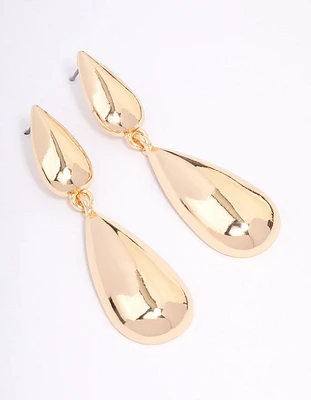 Gold Teardrop Earrings