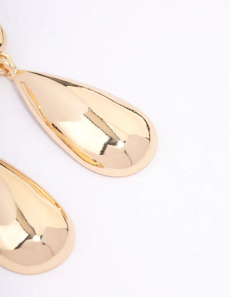 Gold Teardrop Earrings