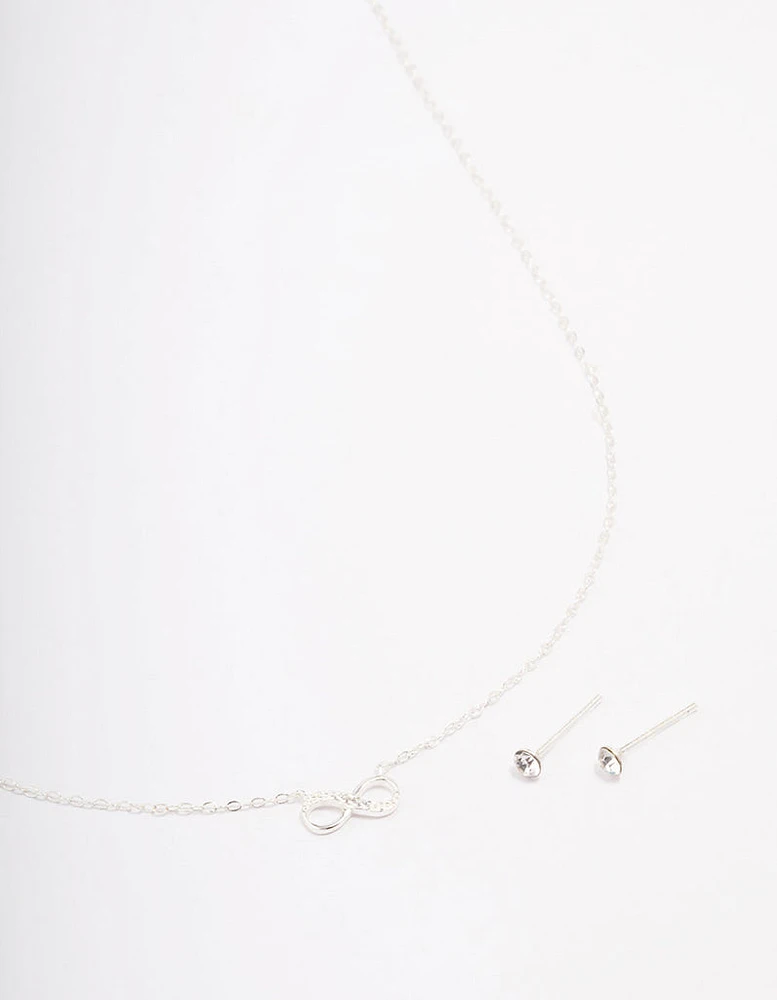 Sterling Silver Infinity Jewellery Set