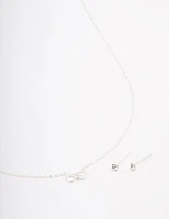 Sterling Silver Infinity Jewellery Set