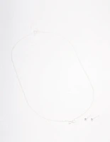 Sterling Silver Infinity Jewellery Set