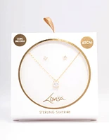 Gold Plated Sterling Silver Princess Jewellery Set