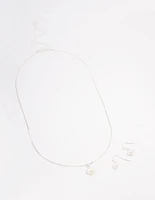 Silver Freshwater Pearl Jewellery Set