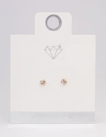 Sterling Silver Pearl Stud Earrings