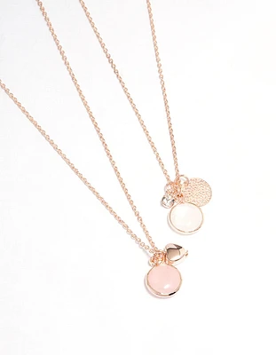 Rose Gold Mixed Jingle Necklace Pack