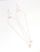 Rose Gold Mixed Jingle Necklace Pack