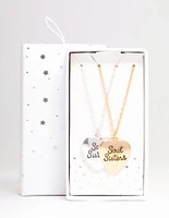 Mixed Metal 'Soul Sister' Heart Necklace Pack