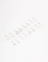 Silver Pearl Jelly Earring 8-Pack