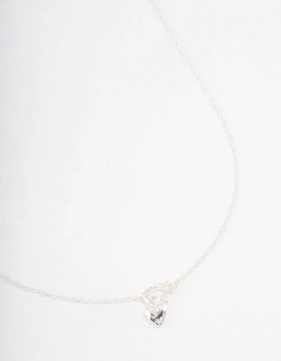 Silver Heart Threaded Necklace