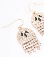 Gold Mini Ghost Drop Earrings