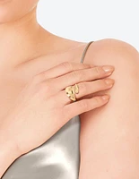 Gold Plated Bold Wrapped Ring